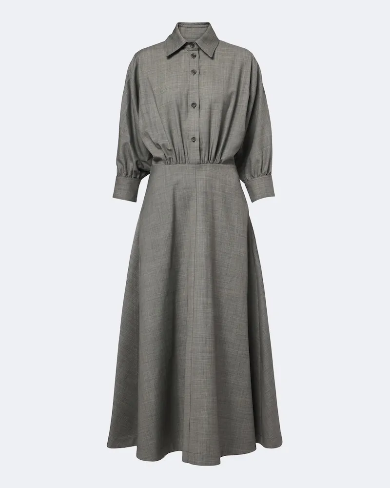 Altuzarra Abito midi Eleanor in lana Grigio