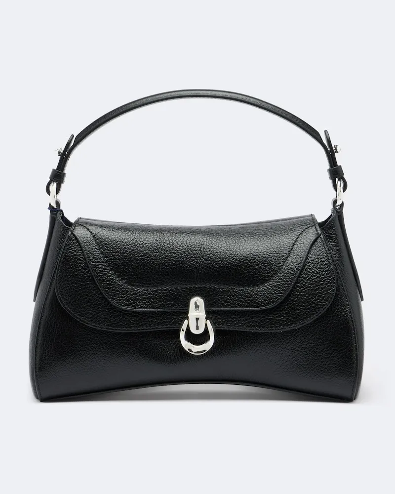 Ralph Lauren Borsa a mano Polo Blaze in pelle Nero
