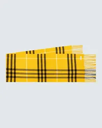 Burberry Sciarpa Burberry Check in cashmere Giallo