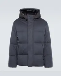 Loro Piana Piumino Snow Wander in cashmere Blu