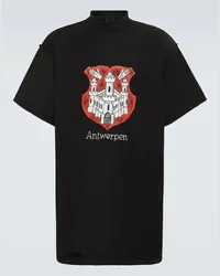 Balenciaga T-shirt Antwerp Inside-Out in cotone Nero