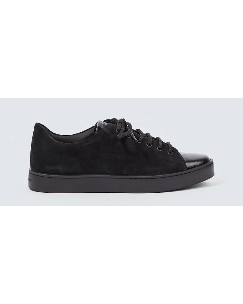 Manolo Blahnik Sneakers Semanado in pelle Nero