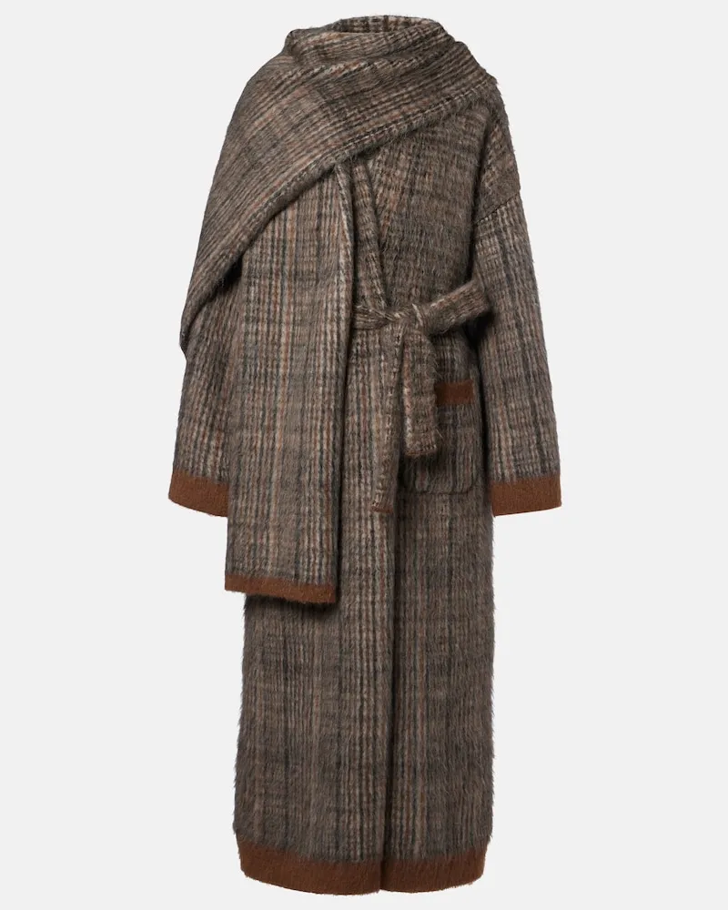 Brunello Cucinelli Cardigan in misto mohair e lana Grigio
