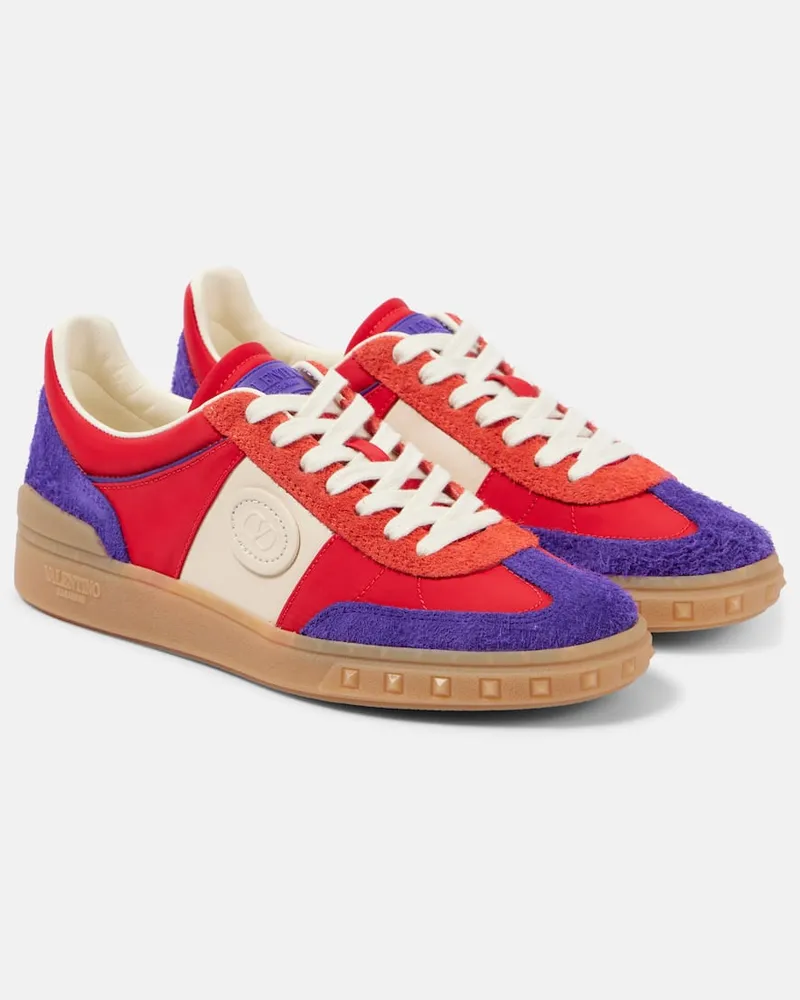 Valentino Garavani Sneakers Upvillage VLogo in suede Rosso