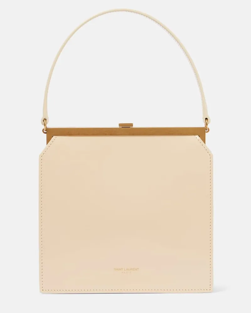 Saint Laurent Borsa Nuit Blanche in pelle Bianco