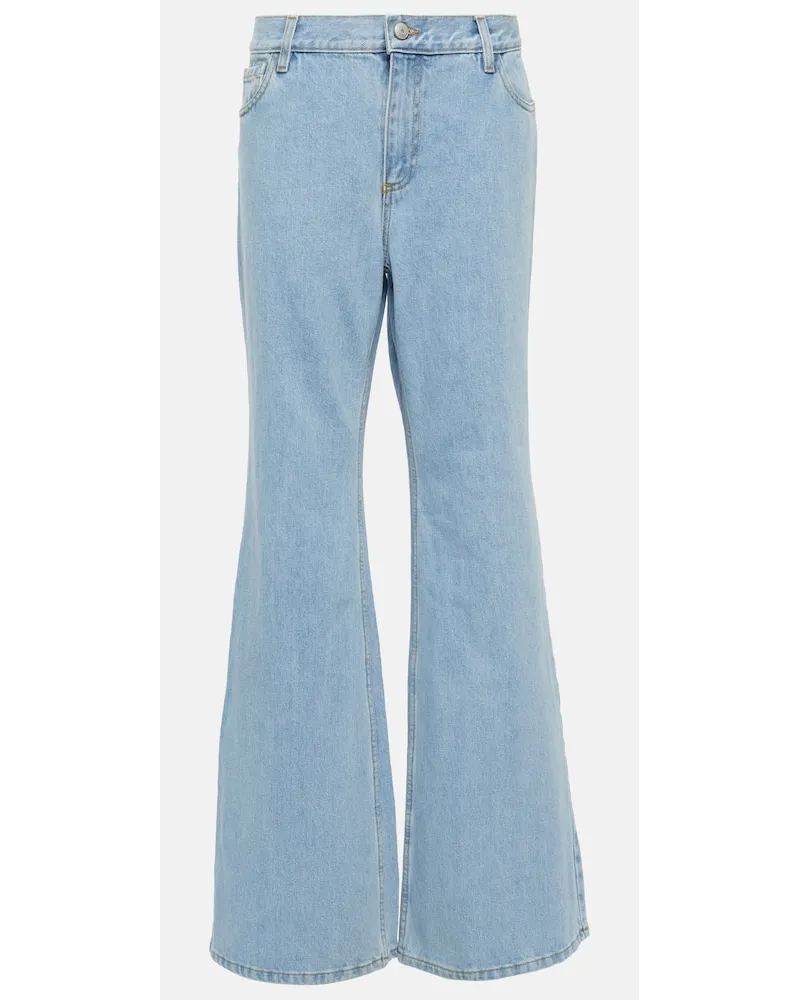 Magda Butrym Jeans flared a vita alta Blu