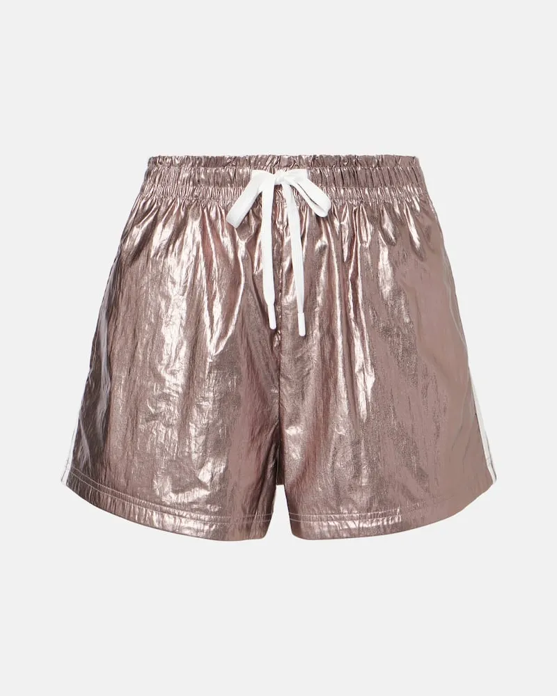The Upside Shorts Billie metallizzati Beige
