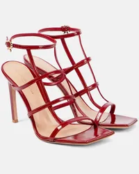 Gianvito Rossi Sandali Mondry in vernice Rosso