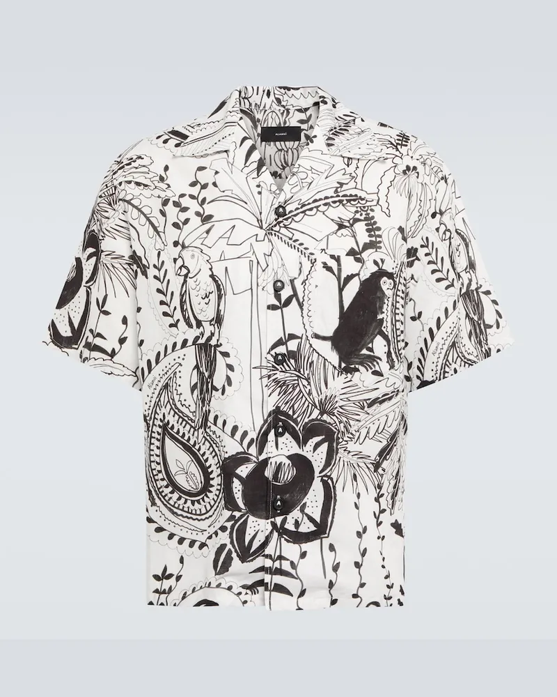 Alanui Camicia da bowling Oasis of Imagination Multicolore