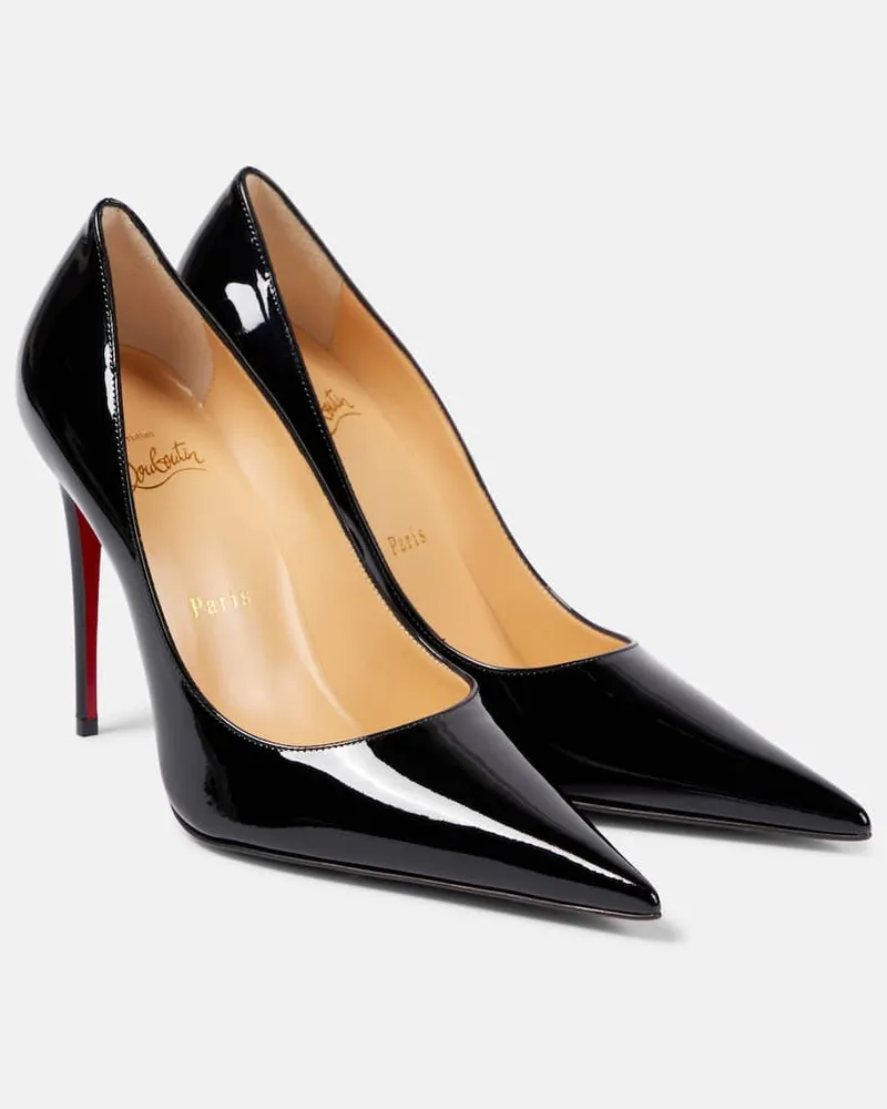 Christian Louboutin Pumps Kate Max 100 in vernice Nero