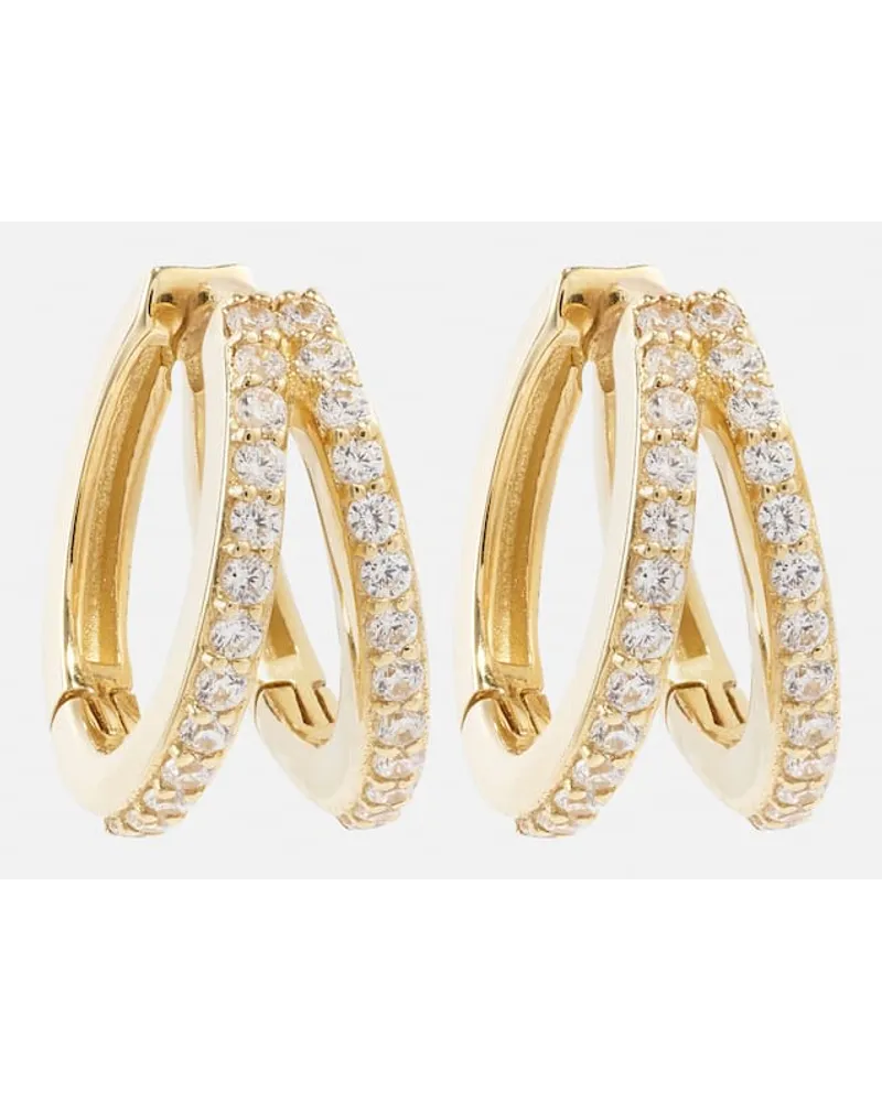 Stone & Strand Orecchini Time in oro 10kt con diamanti Oro