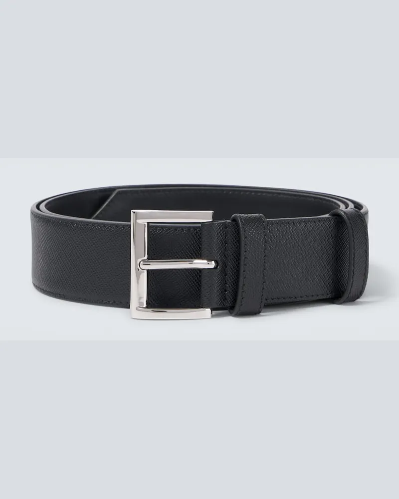 Prada Cintura in pelle saffiano Nero