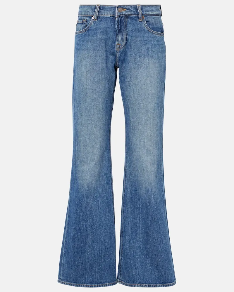 7 for all mankind Jeans flared Mankind a vita alta Blu