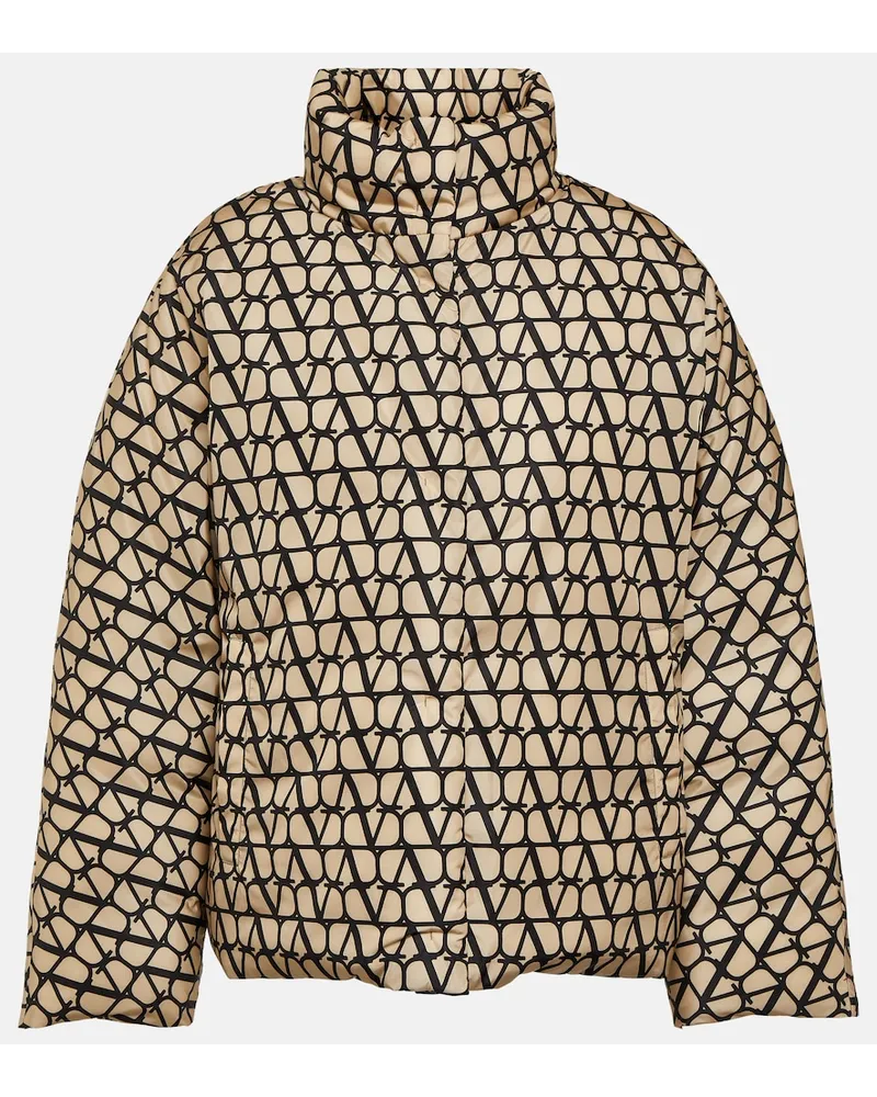 Valentino Garavani Piumino Toile Iconographe Beige