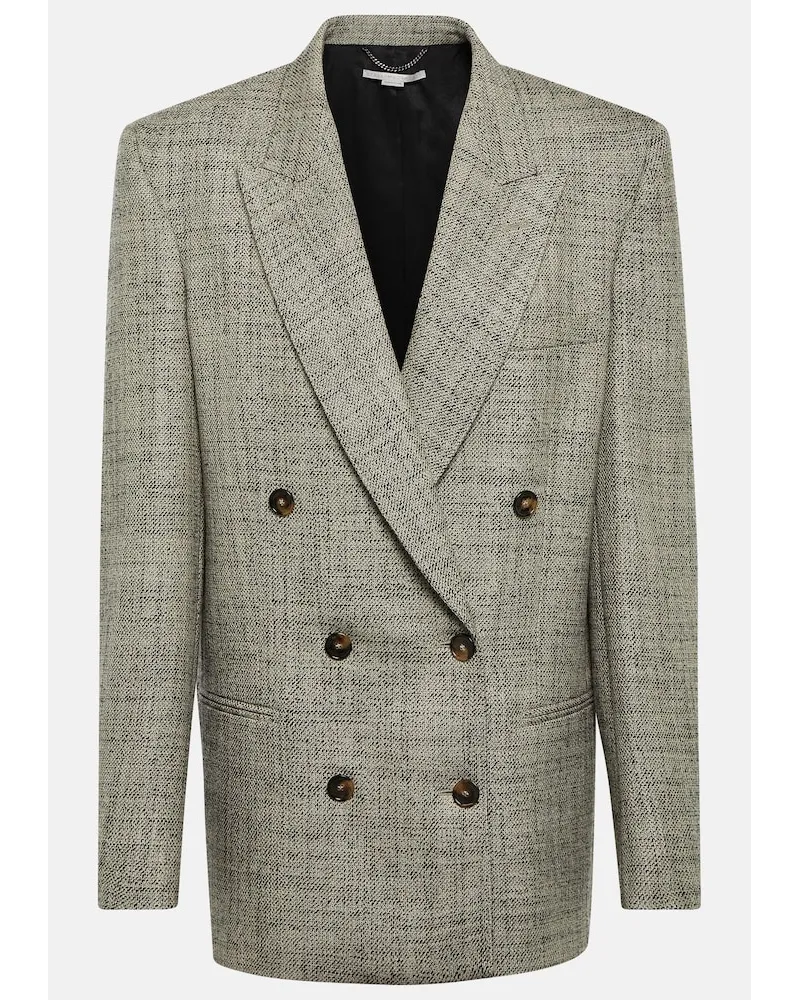 Stella McCartney Blazer doppiopetto in lana Grigio
