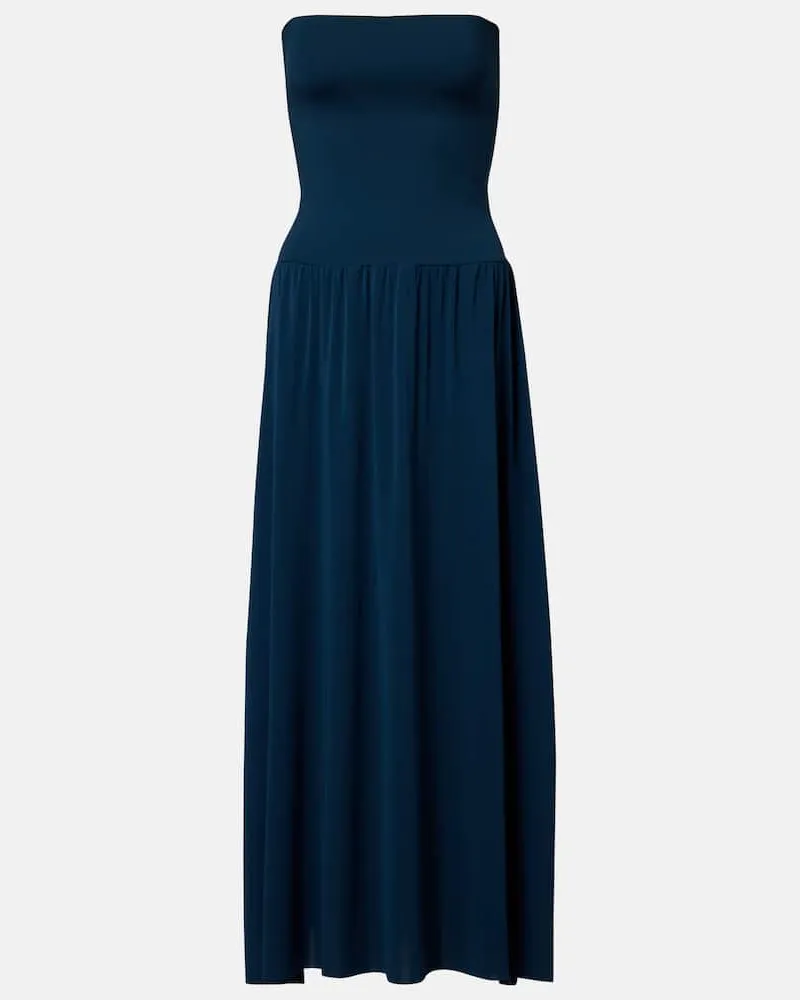 Eres Abito lungo Oda in crÃªpe di jersey Blu