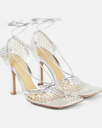 Bottega Veneta Pumps Stretch in pelle e mesh Argento