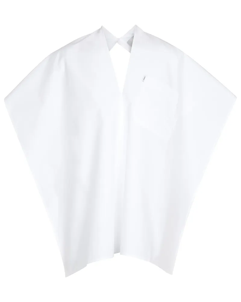 COPERNI Top in popeline di cotone Bianco