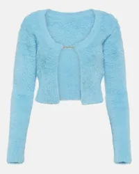 Jacquemus Cardigan Neve Manches Longues Blu