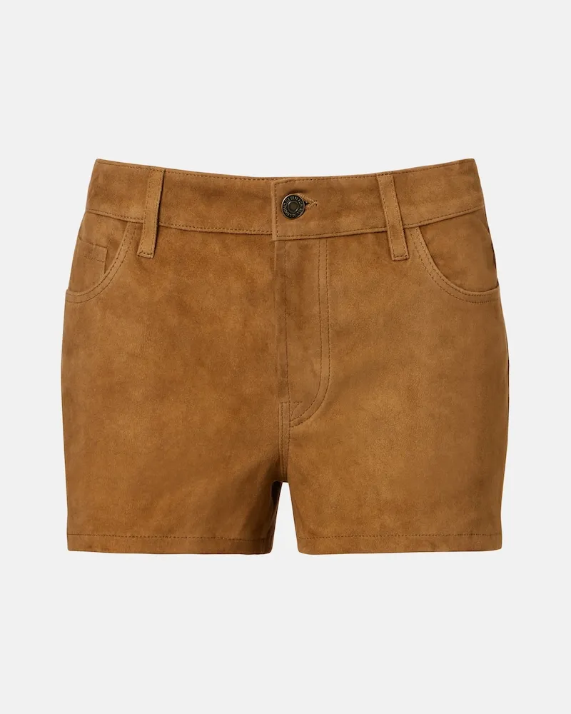 7 for all mankind Shorts in suede Marrone