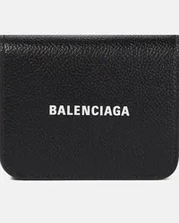 Balenciaga Portacarte Cash in pelle Nero