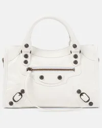 Balenciaga Borsa a spalla Le City Mini in pelle Bianco