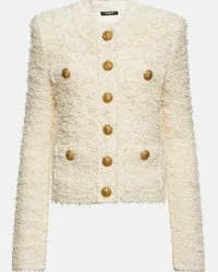 Balmain Blazer in bouclé Bianco