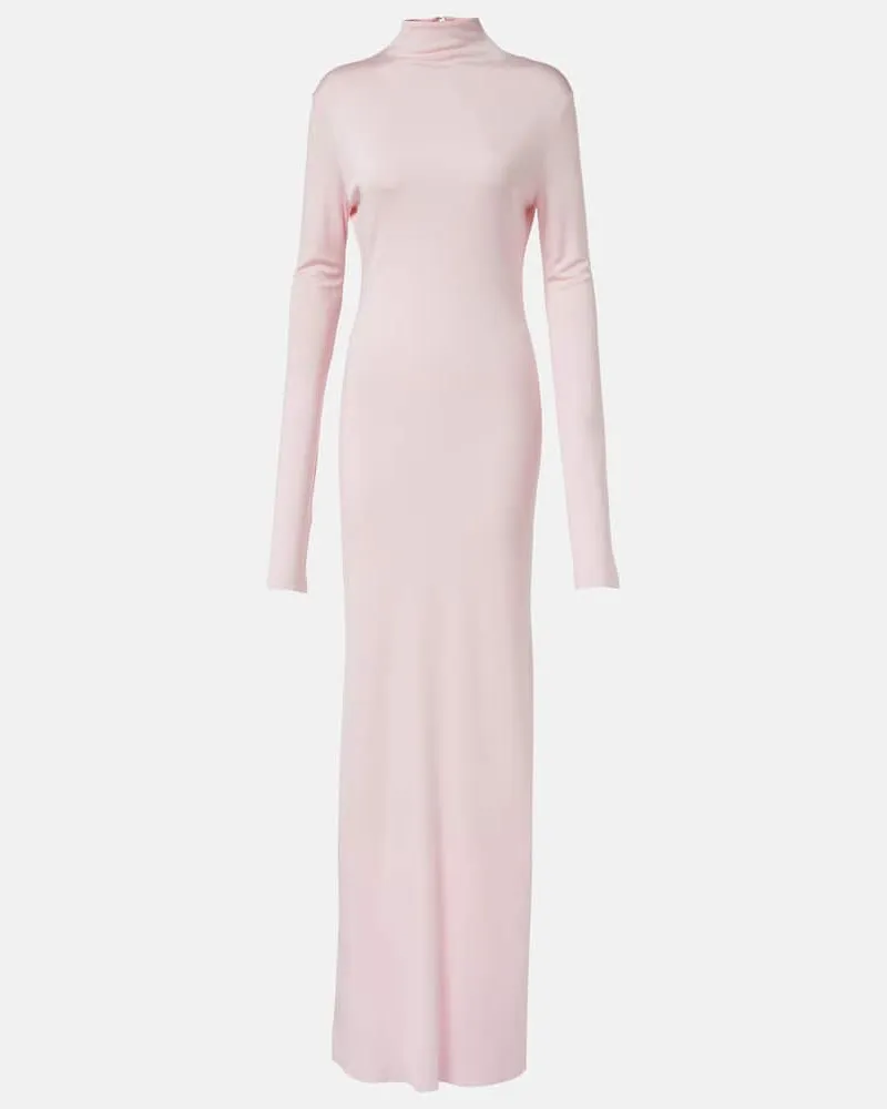 KHAITE Abito lungo Norla in jersey Rosa