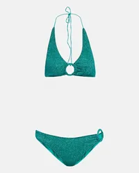 Oséree Oséree Bikini Lumière Ring metallizzato Blu