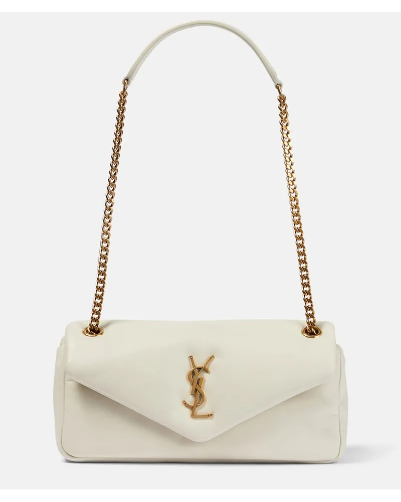 Saint Laurent Borsa a spalla Calypso in pelle Bianco