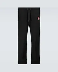 Canada Goose Pantaloni sportivi Huron in cotone Nero