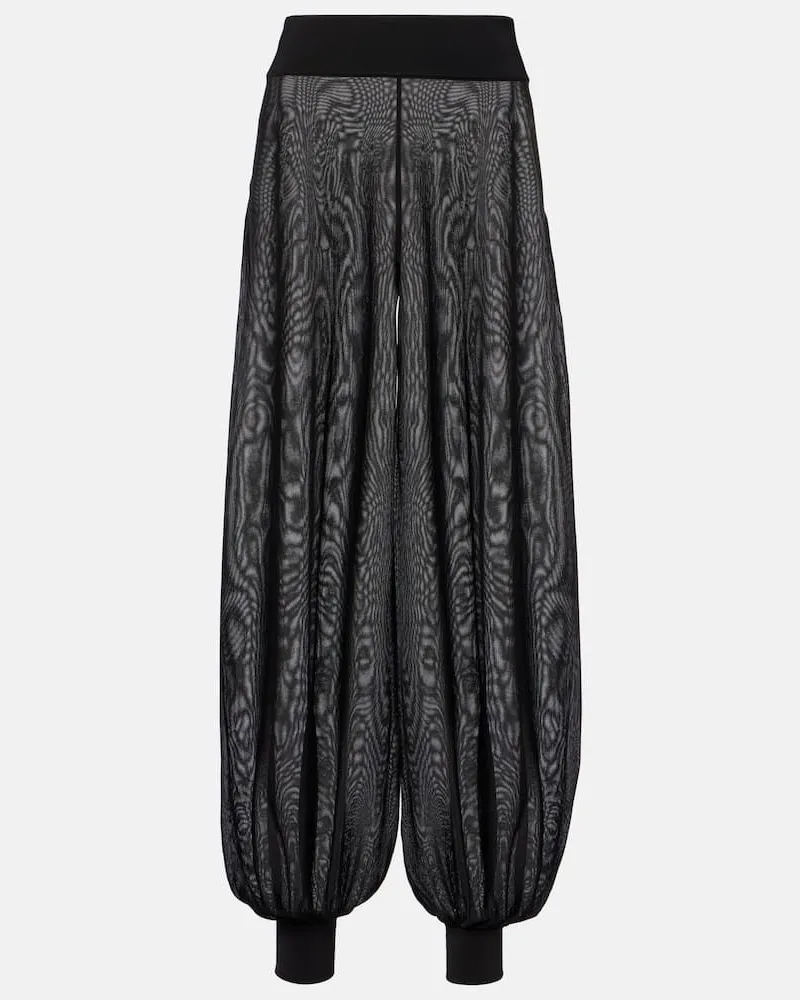 Alaïa AlaÃ¯a Pantaloni a vita alta Nero