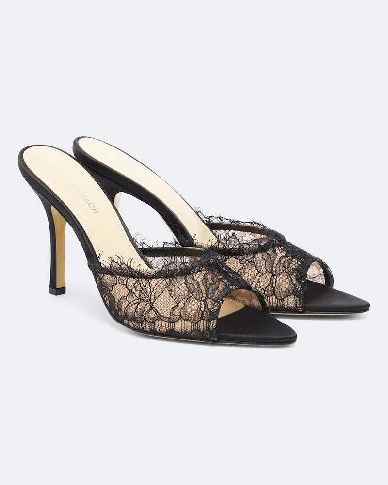Mach & Mach Mules Devon in pizzo Nero