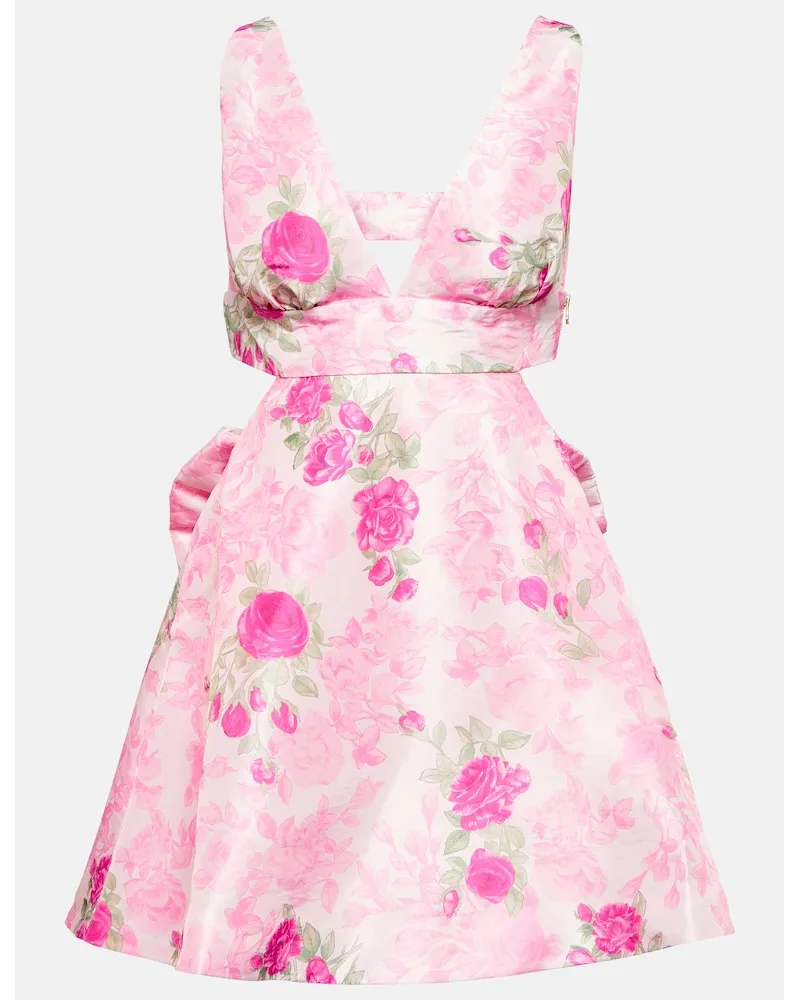 LoveShackFancy Miniabito Till con cut-out Rosa