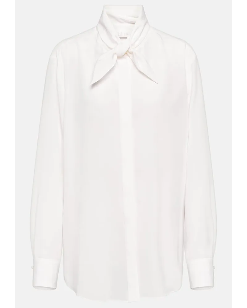 Chloé ChloÃ© Camicia in seta con fiocco Neutro
