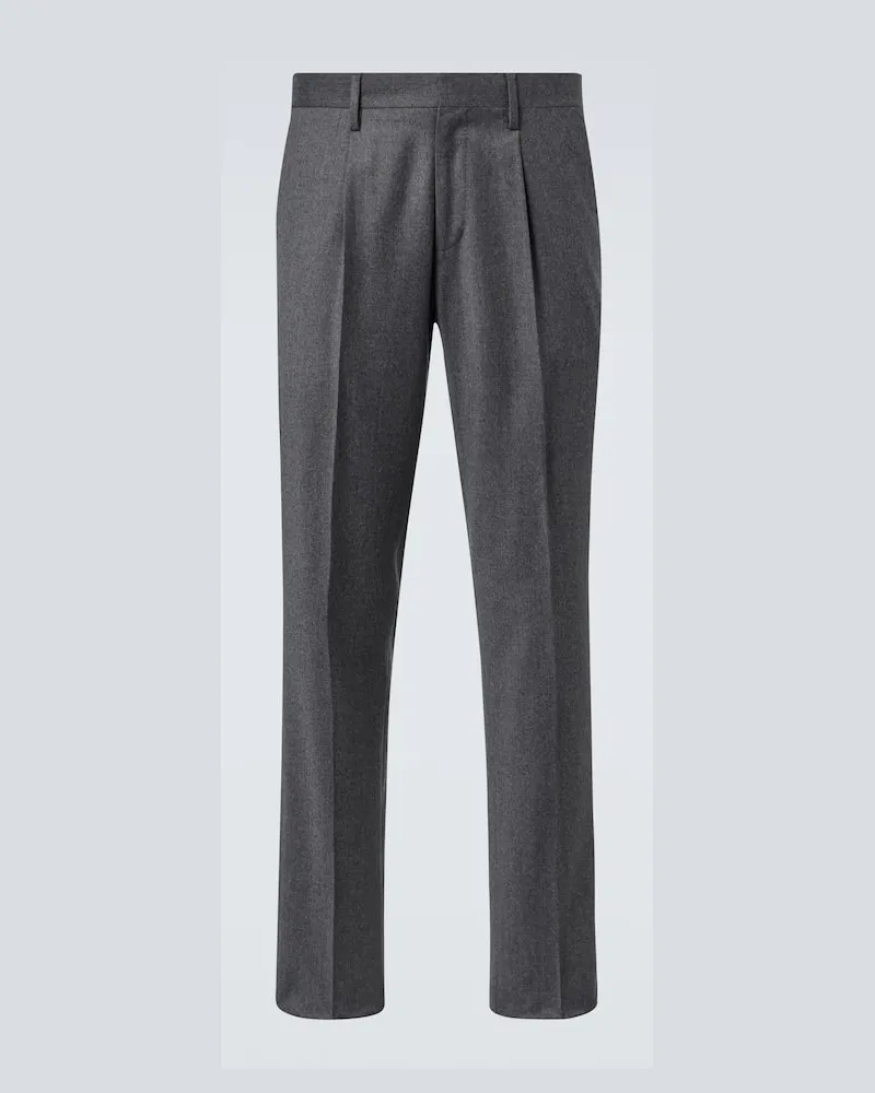 LARDINI Pantaloni da completo in lana e cashmere Grigio