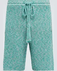 Alanui Shorts in misto cotone Blu