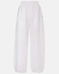 WARDROBE.NYC Pantaloni sportivi Beach in misto cotone Bianco