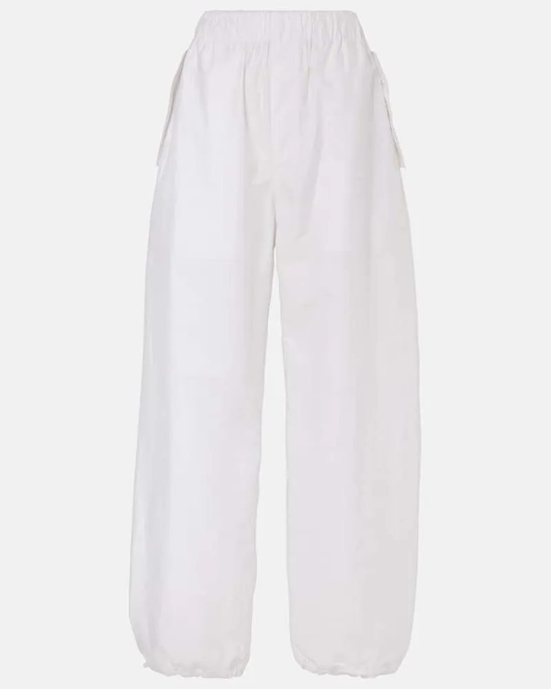 WARDROBE.NYC Pantaloni sportivi Beach in misto cotone Bianco