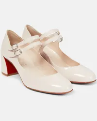 Christian Louboutin Pumps Miss Jane in vernice Bianco