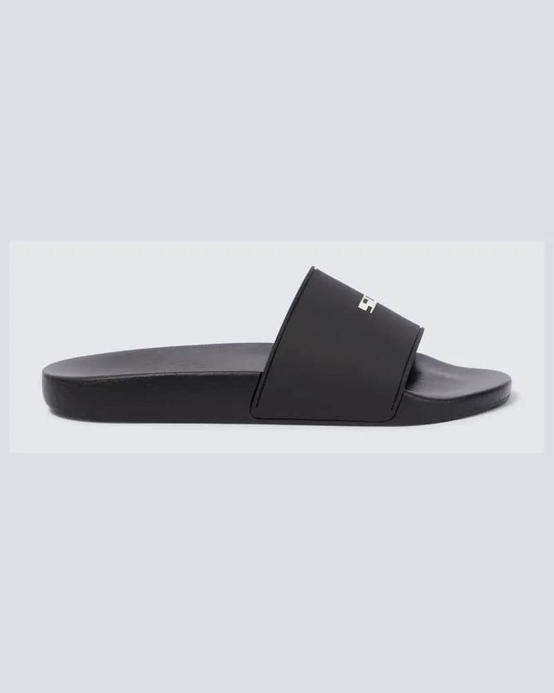 Rick Owens Ciabatte con logo Nero
