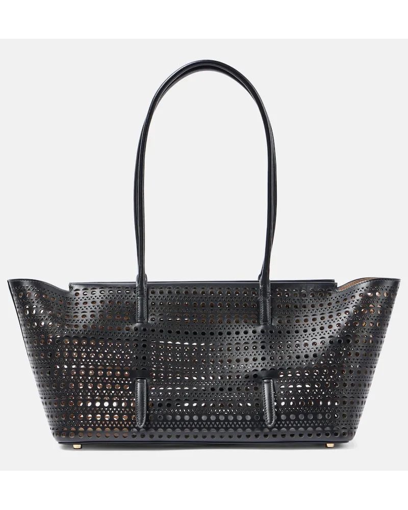 Alaïa AlaÃ¯a Borsa a spalla New Mina 32 in pelle Nero