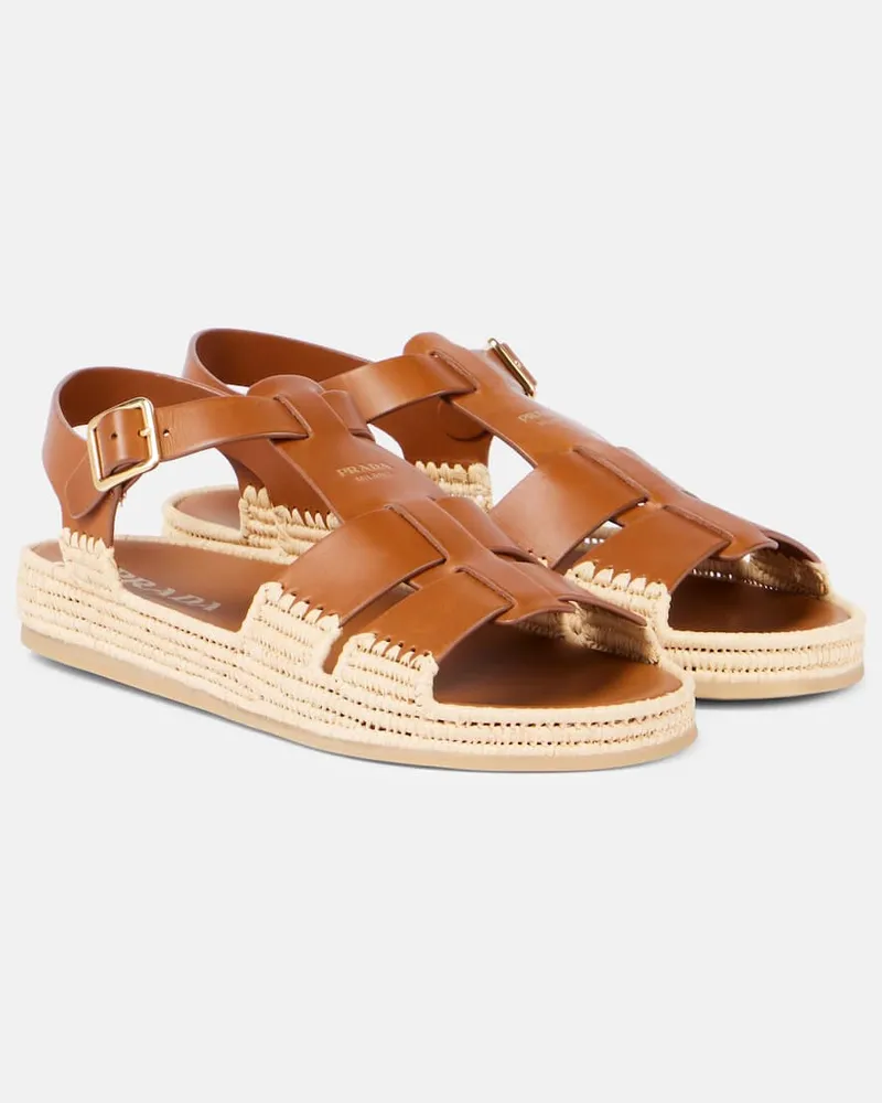 Prada Sandali in pelle Marrone