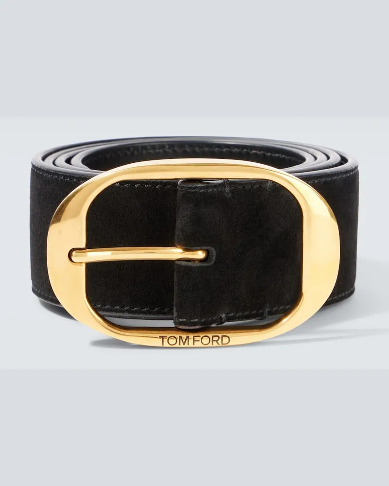 Tom Ford Cintura in suede Nero