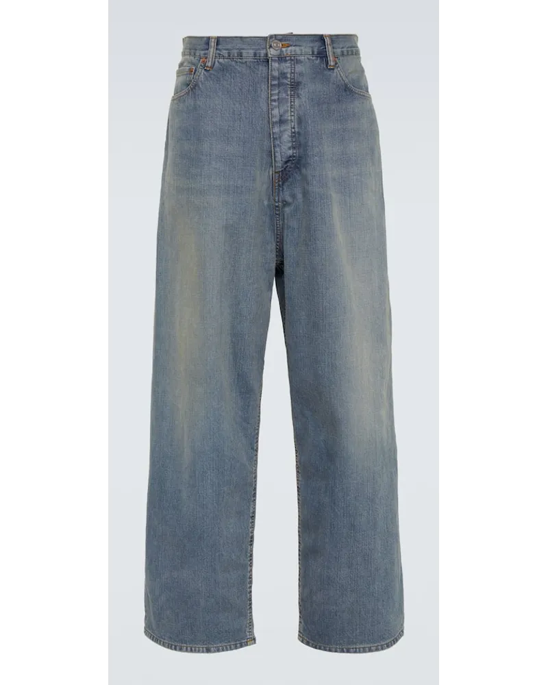 Balenciaga Jeans impermeabili a gamba larga Blu