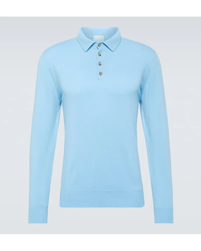 ALLUDE Polo in cashmere Blu