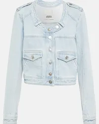 Isabel Marant Giacca di jeans cropped Valene Blu