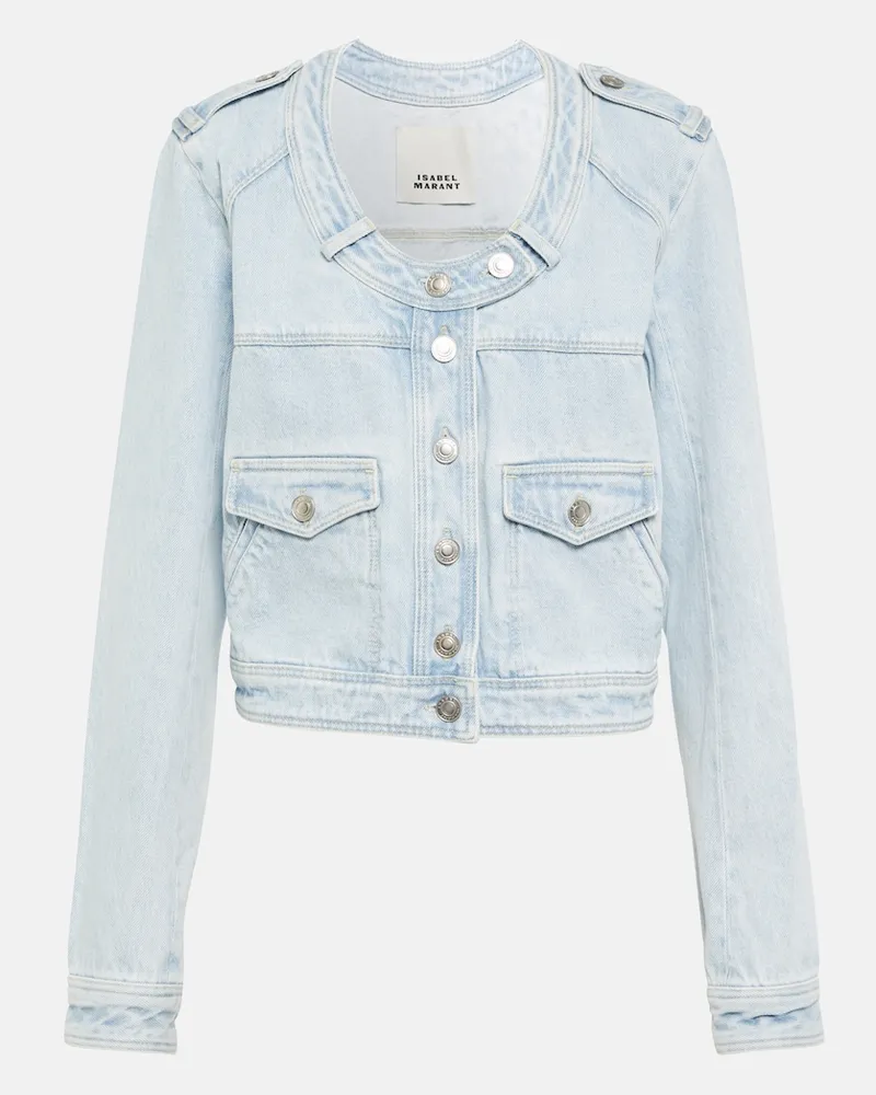 Isabel Marant Giacca di jeans cropped Valene Blu
