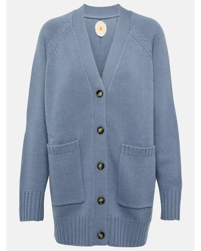 Jardin des Orangers Cardigan in lana e cashmere Blu