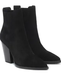 Saint Laurent Stivaletti Theo 95 in suede Nero